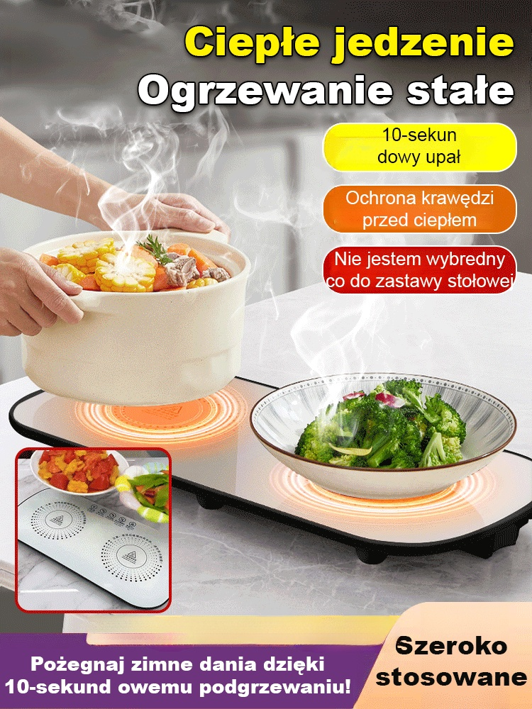 Nowa inteligentna podgrzewana deska do serwowania o stałej temperaturze