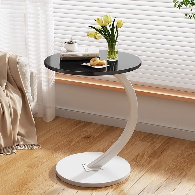 Lekki, luksusowy, okrągły, zdejmowany stolik kawowy