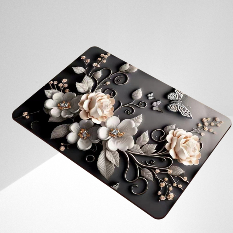 3D kwiat podłoga łazienka