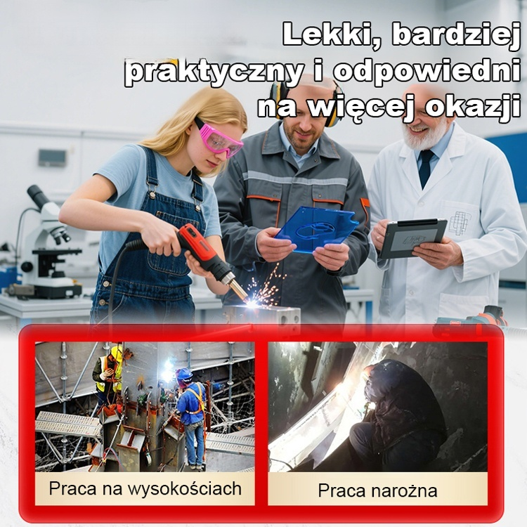  [ 90 ℃ - 480 ℃ regulowalny ] Ruczna spawarka laserowa