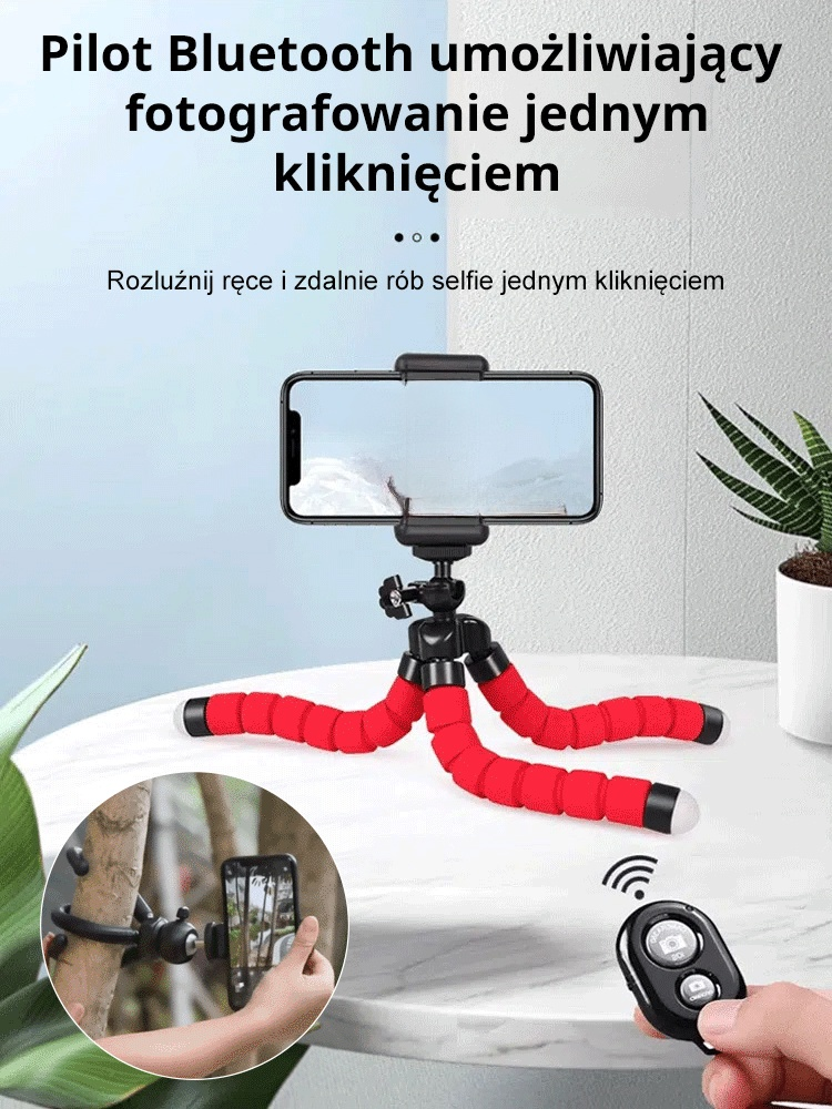 【Fotograficzny cud】Ośmiornica leniwa podstawka na telefon komórkowy
