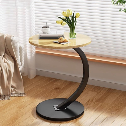 Lekki, luksusowy, okrągły, zdejmowany stolik kawowy