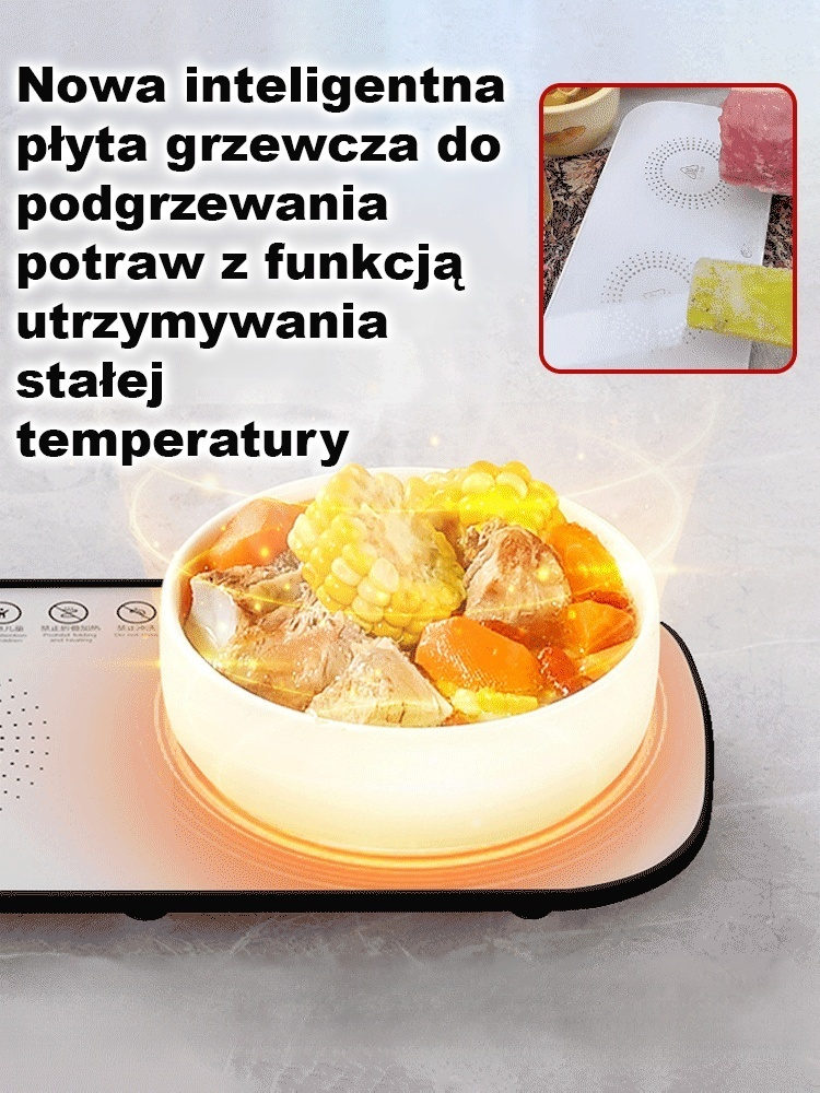 Nowa inteligentna podgrzewana deska do serwowania o stałej temperaturze