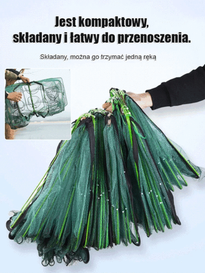 [Najniższa cena w historii] Automatycznie składa i pogrubia klatkę wędkarską