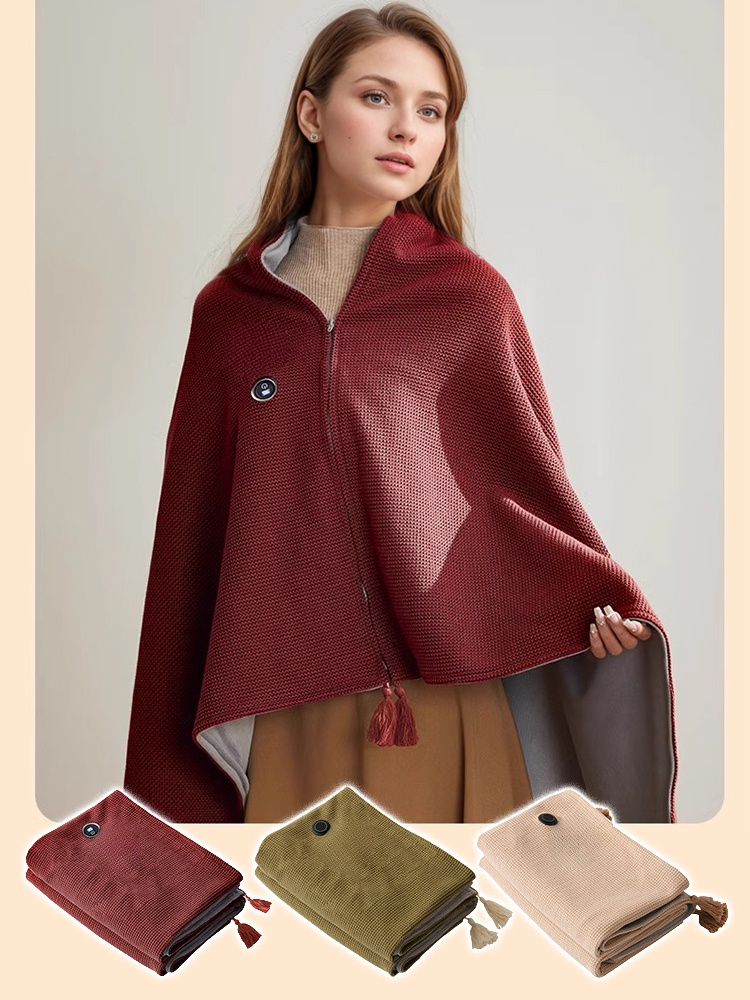 🔥Wearable Heated Blanket Shawl | 15s Fast Heat | Fast Heat & Washable