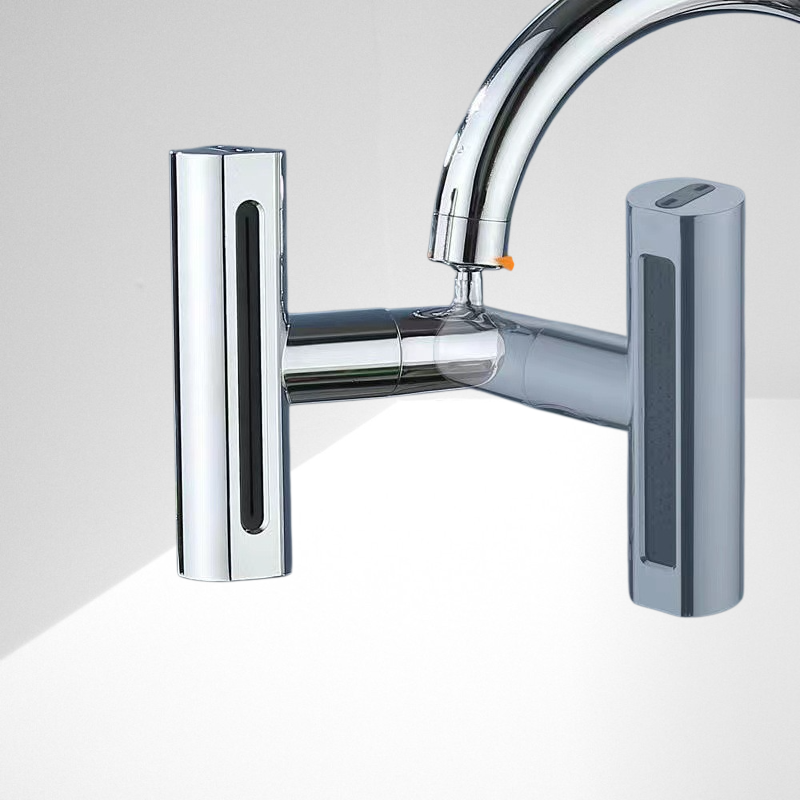 Kitchen extended faucet with multifunctional water outlet spout, vegetable basin pressurized faucet