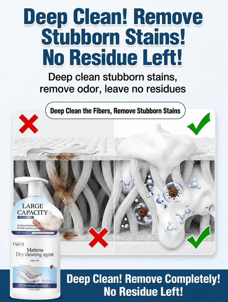 No-Rinse Mattress Cleaning Spray [No Removal, No Sun Required]