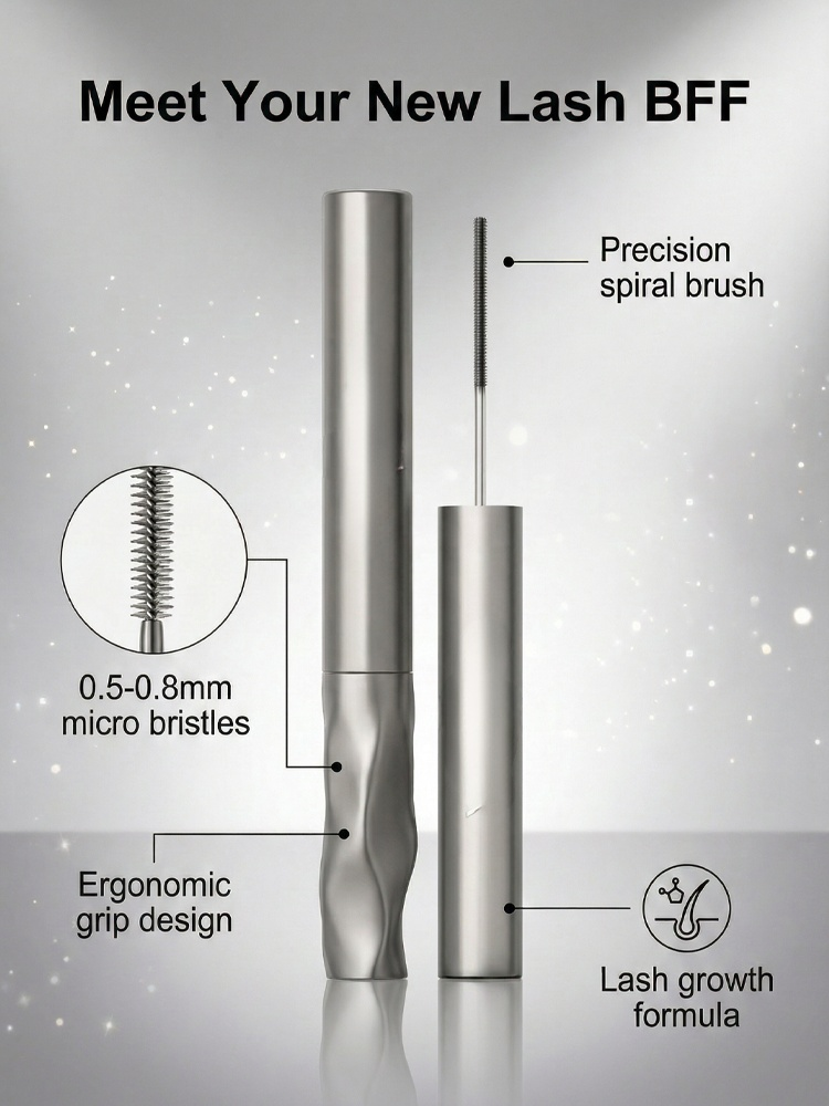 Waterproof, well-defined, naturally voluminous mascara