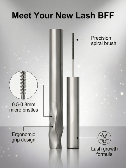 Waterproof, well-defined, naturally voluminous mascara
