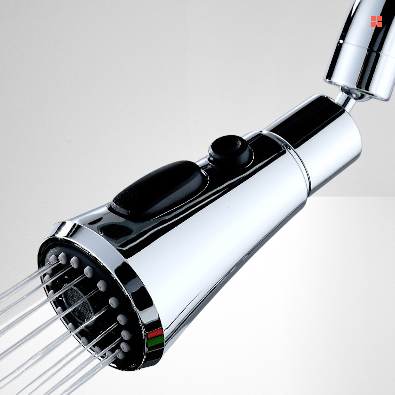 Kitchen faucet universal pressurization three speed blade 360 degree rotation