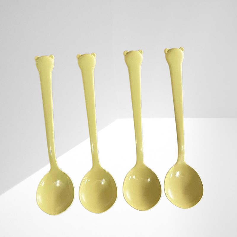 New style spoon high value cartoon cute long handle soup spoon rice spoon dessert spoon tableware
