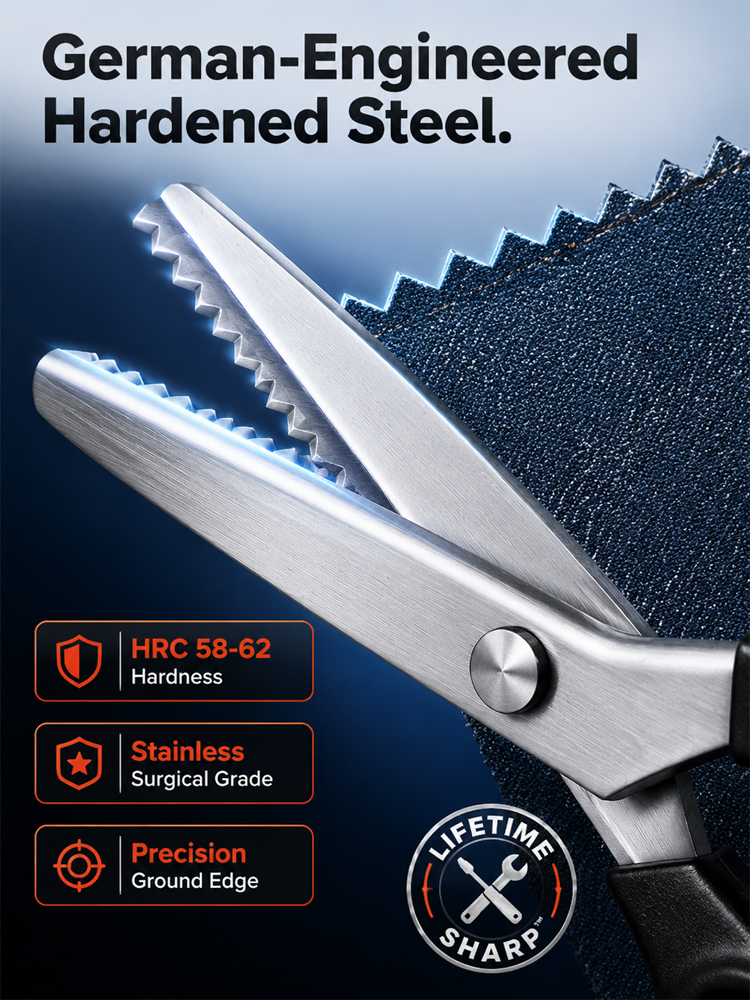 【Automatic Edge Sealing】Multifunctional Pinking Shears | No Fraying | 50% Off Today