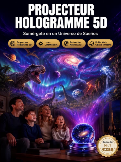 Proyector Holográfico 4K de Océano y Espacio | Proyección 360° para Habitación y Coche