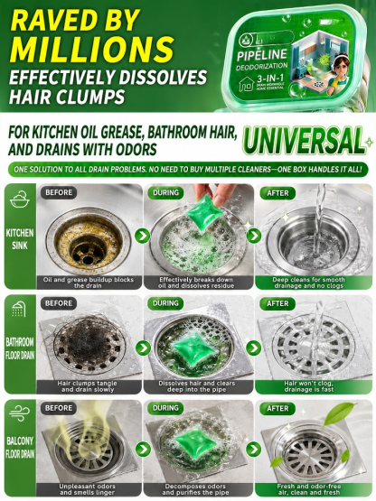 SL-German drain cleaning and deodorizing water-soluble beads