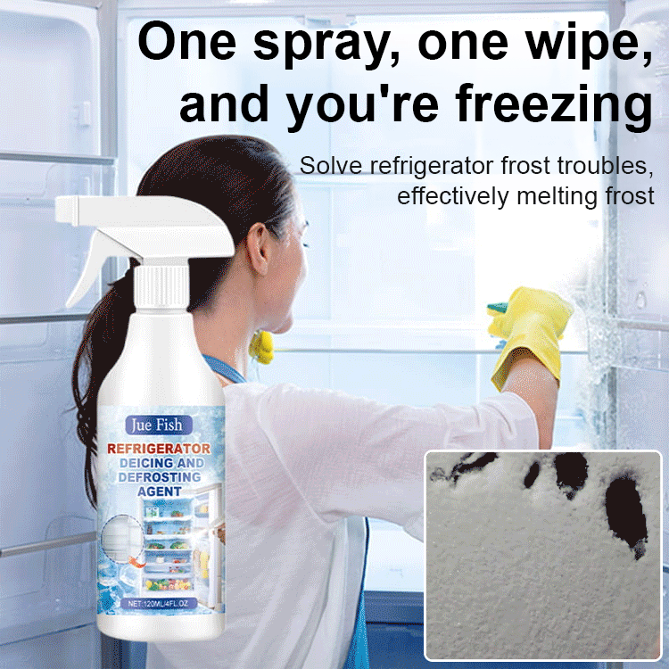 【3-Minute Rapid Defroster】 Refrigerator Deicing & Frost Removal Spray — No Power-Off Required!