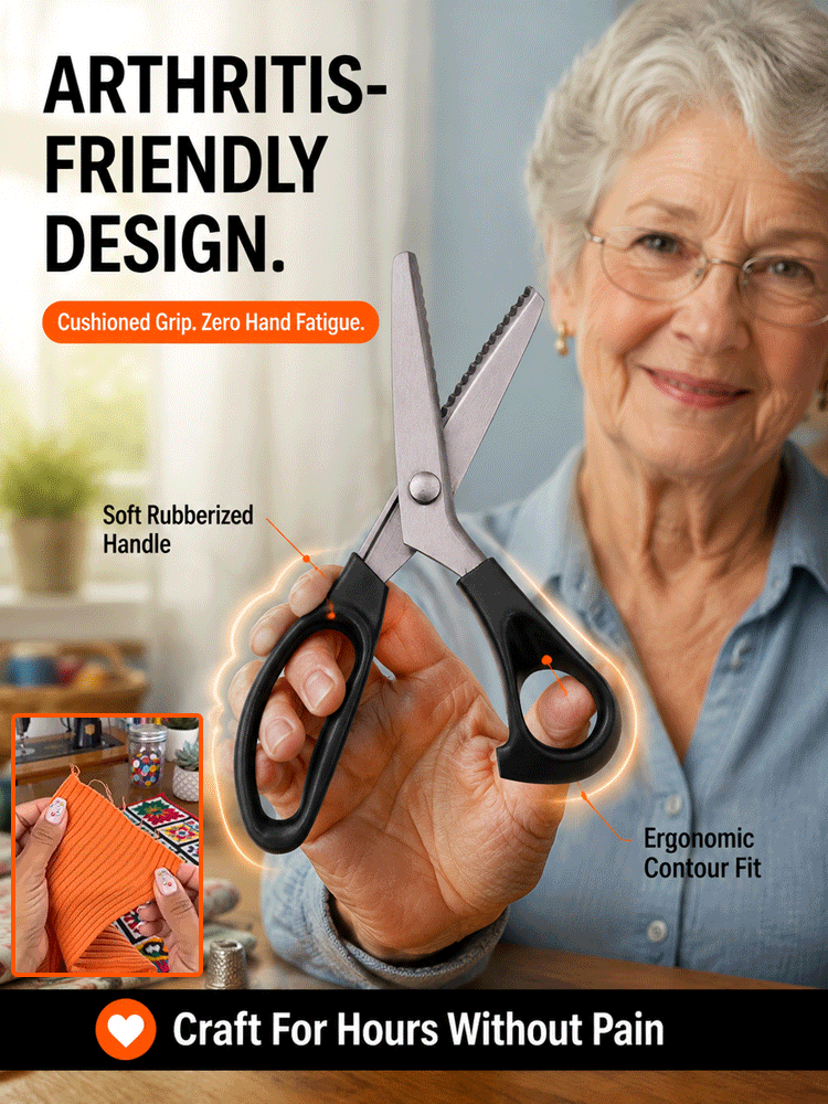 【Automatic Edge Sealing】Multifunctional Pinking Shears | No Fraying | 50% Off Today