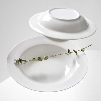 Ceramic household deep tray