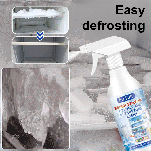 【3-Minute Rapid Defroster】 Refrigerator Deicing & Frost Removal Spray — No Power-Off Required!