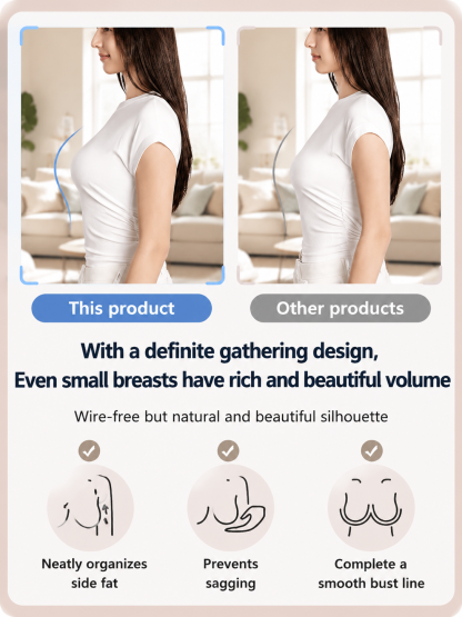 【5D Ultra-Thin Cooling Feel】Seamless Push-Up Camisole Bra