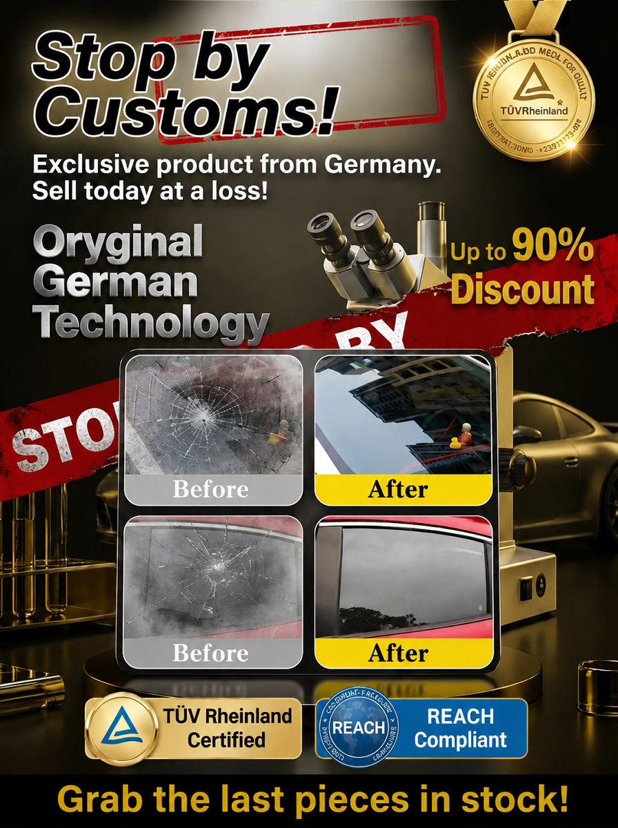 Car Glass Scratch Remover Polish, 3 Seconds and Scratches are Gone! 100% Anti-Glare Night Solution! 