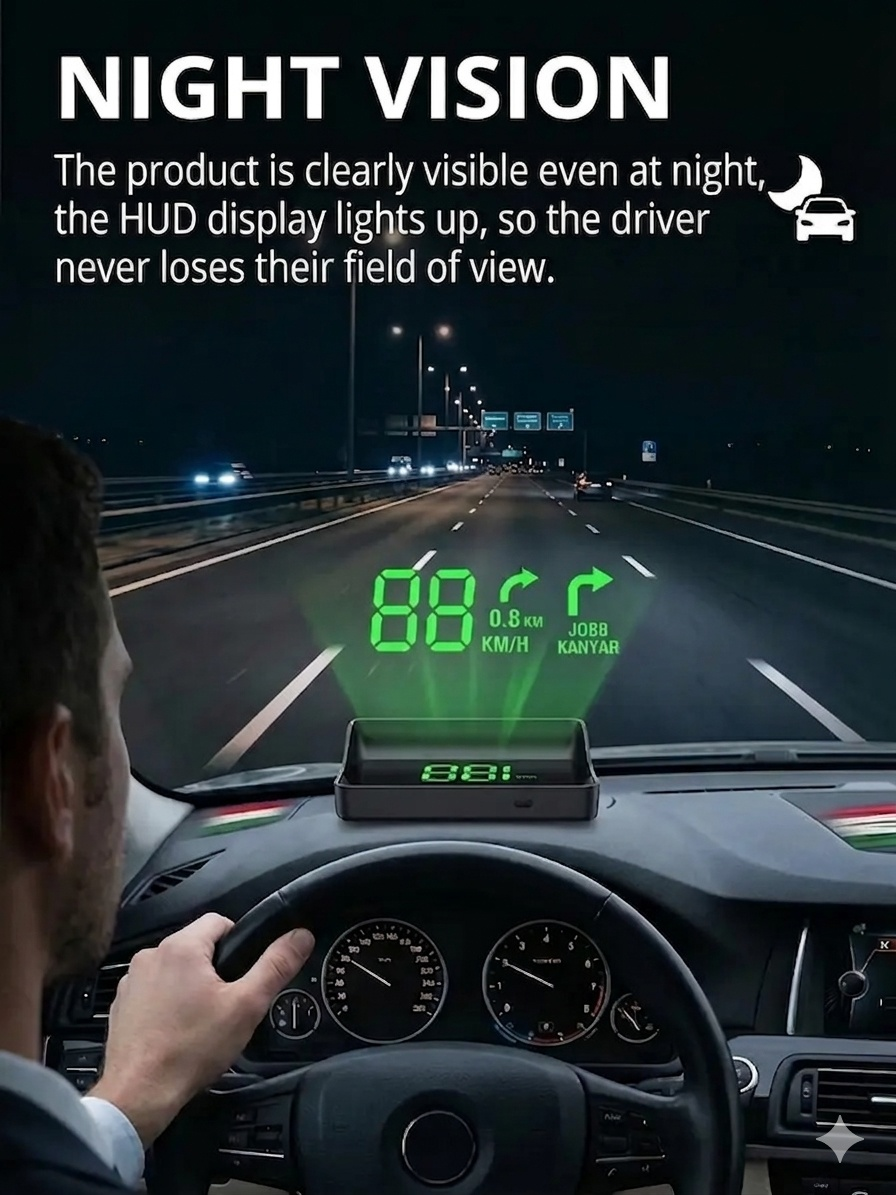 Head-Up Display (HUD) Car GPS Digital Speedometer
