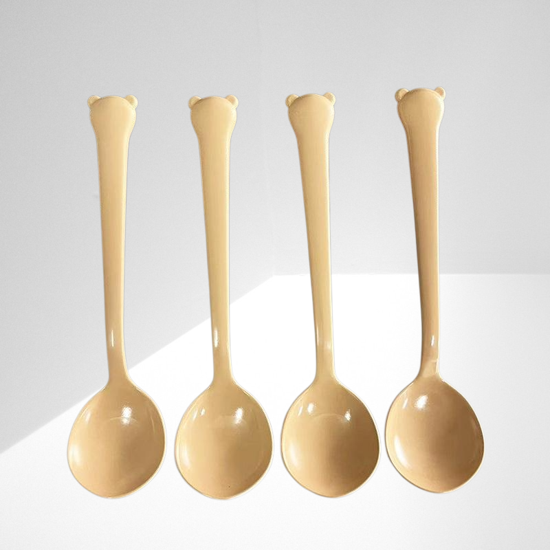 New style spoon high value cartoon cute long handle soup spoon rice spoon dessert spoon tableware