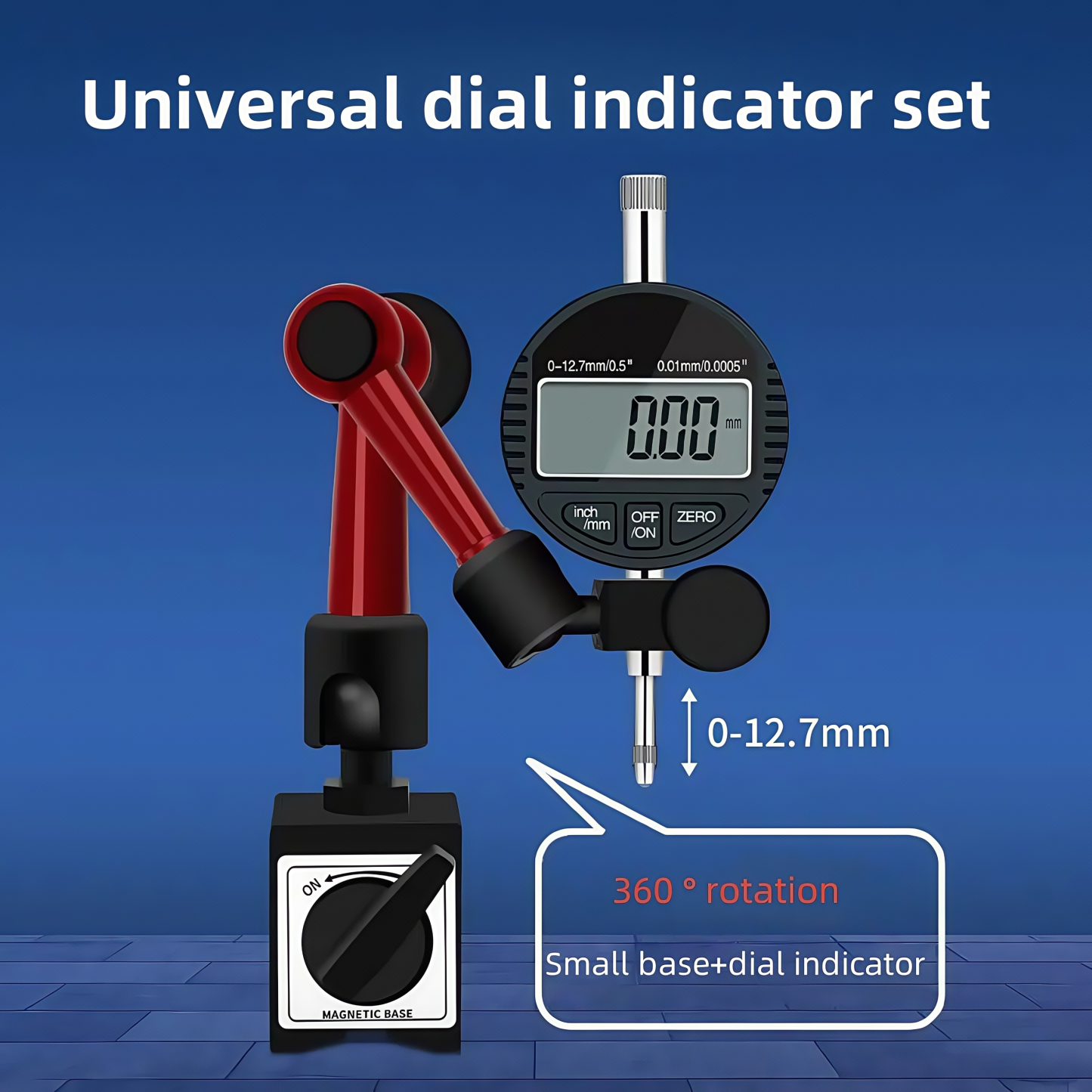 Universal magnetic base set