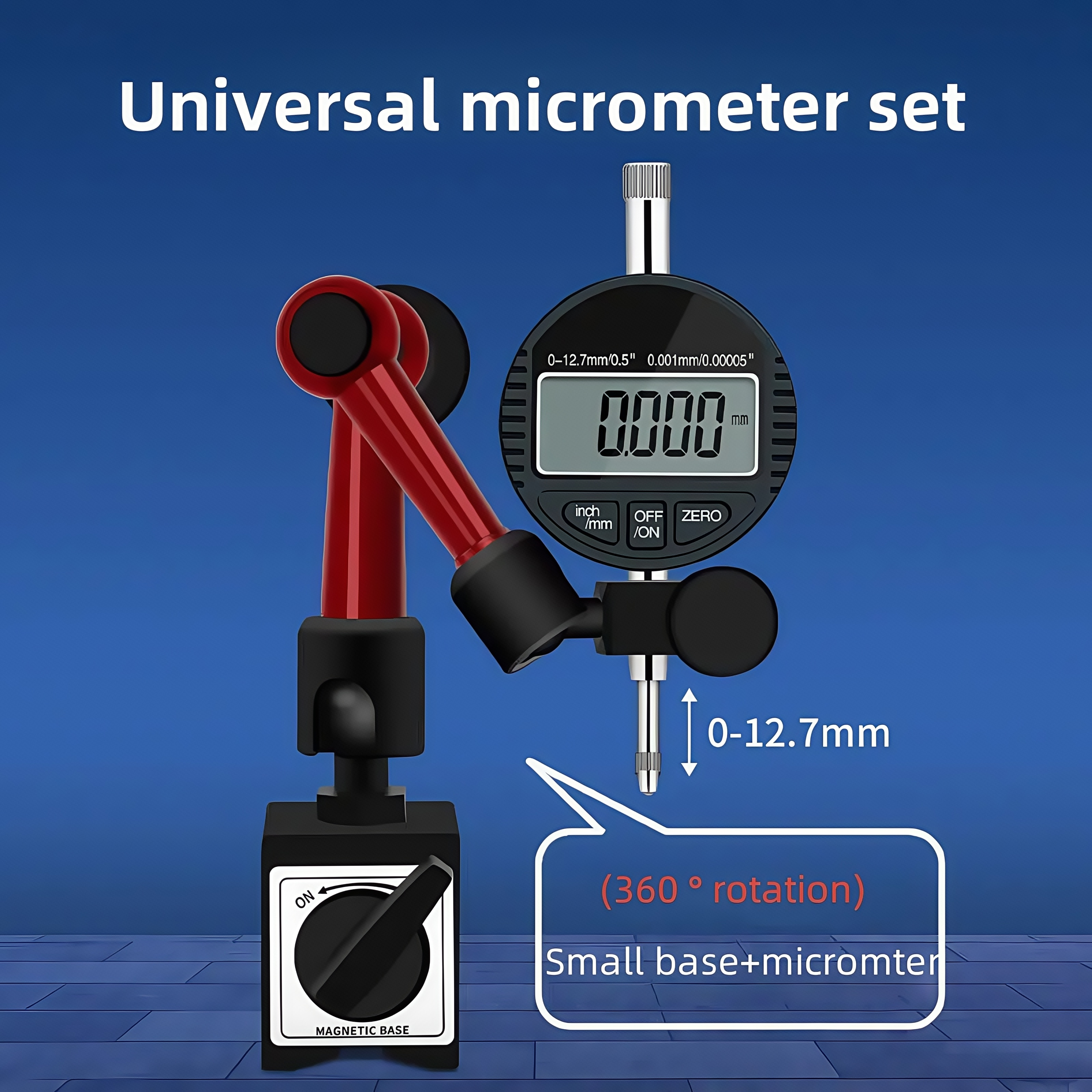 Universal magnetic base set