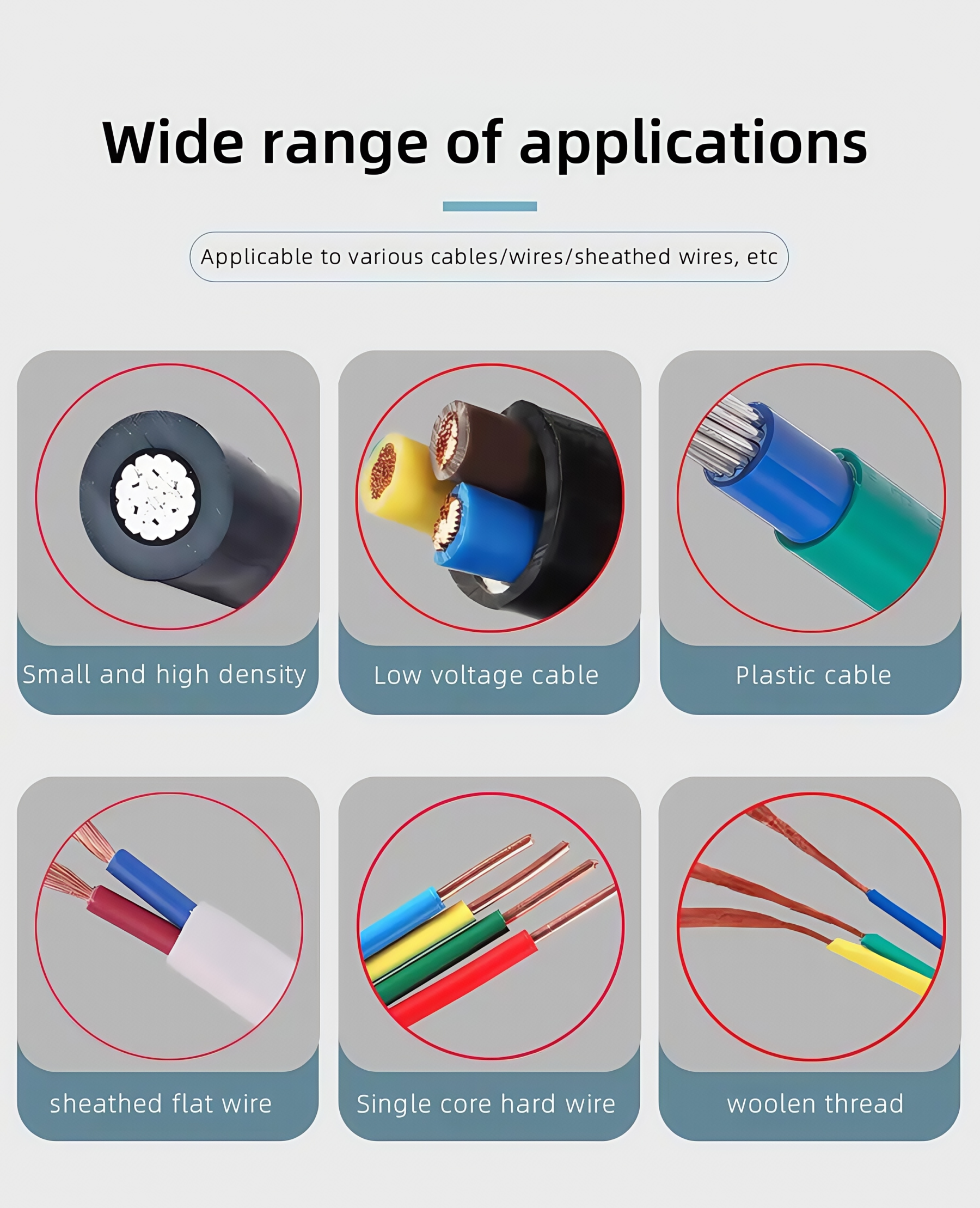 Large electric wire stripping machine