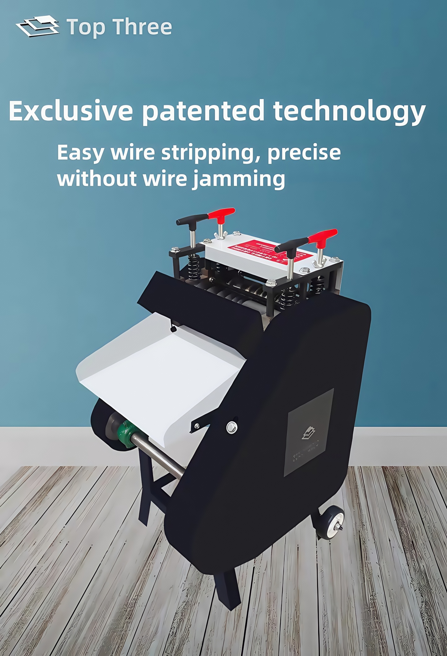 Large electric wire stripping machine