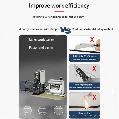 Automatic small electric wire stripping machine