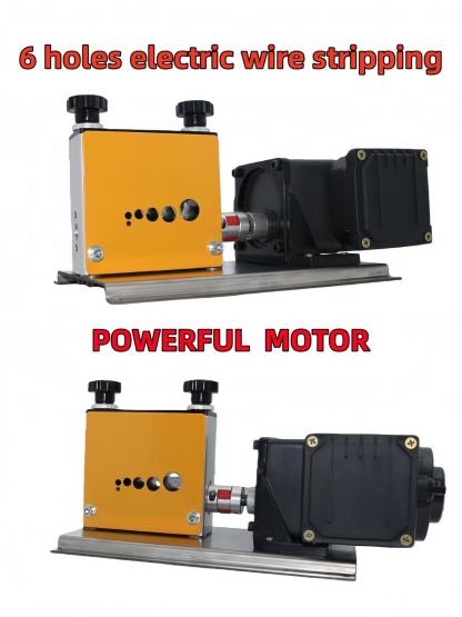 Electric wire stripping machine
