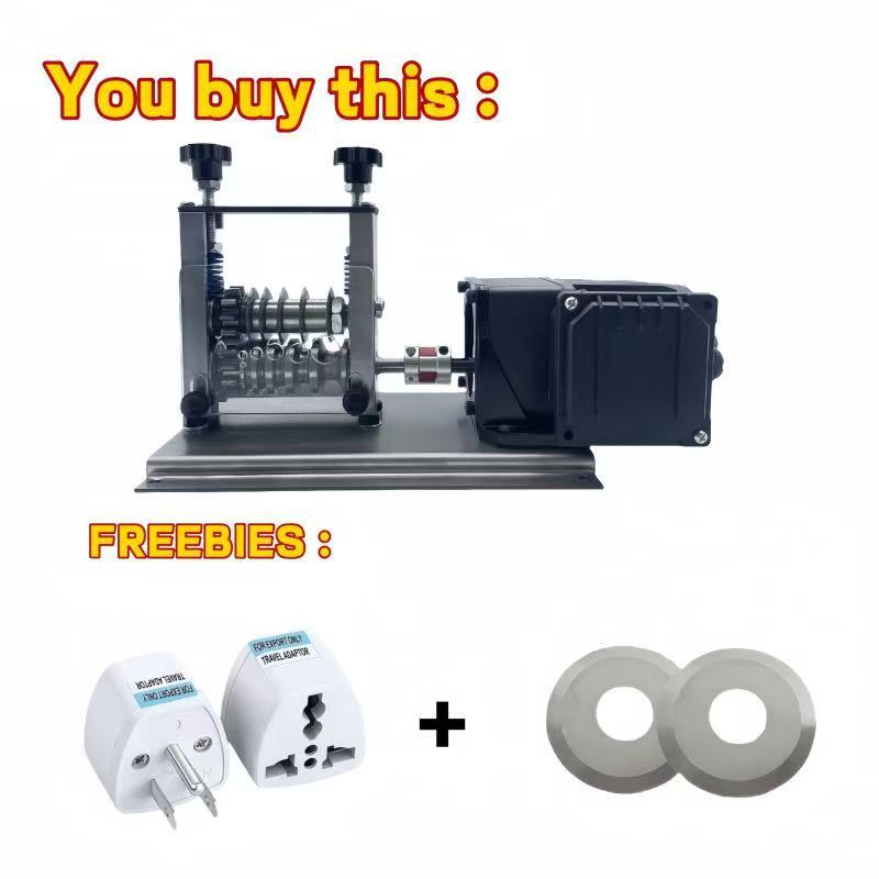 Electric wire stripping machine