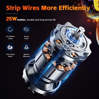 Automatic Wire Stripping Machine for 0.06'' - 0.86'' Copper