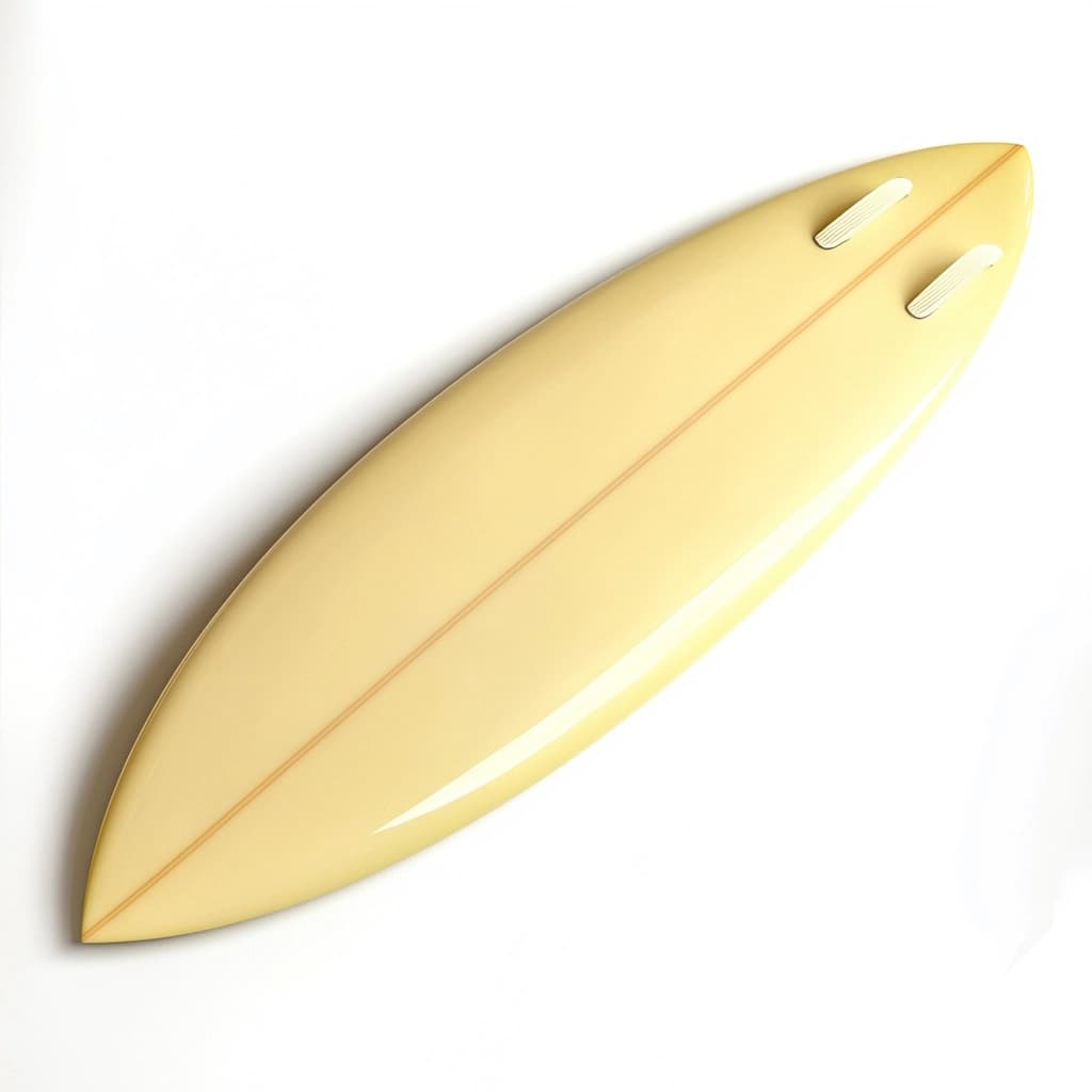 Tabla de Surf de Olas Medianas para Playa de Fibra de Vidrio 160cm Amarillo