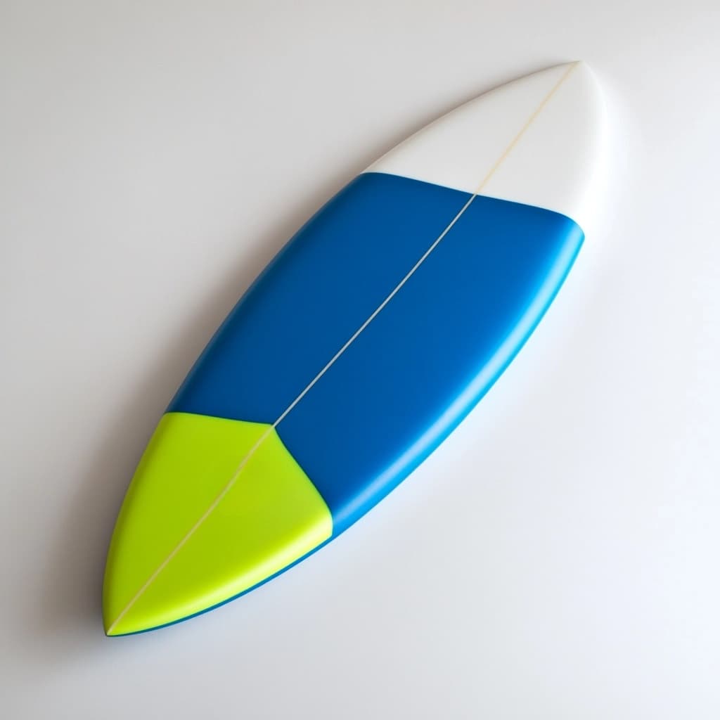 Tabla de surf profesional playa material compuesto 6 pies azul/verde/blanco