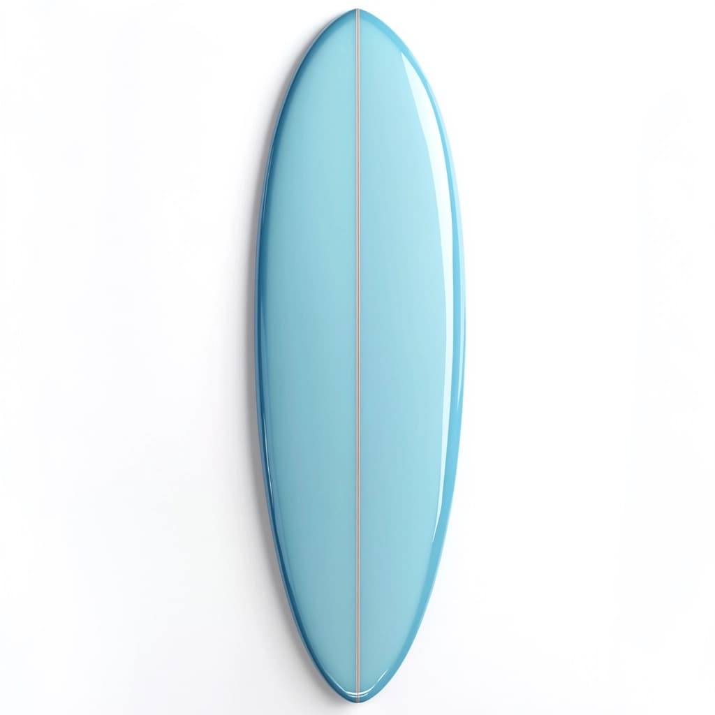 Tabla de surf para principiantes fibra de vidrio 6.5 pies azul