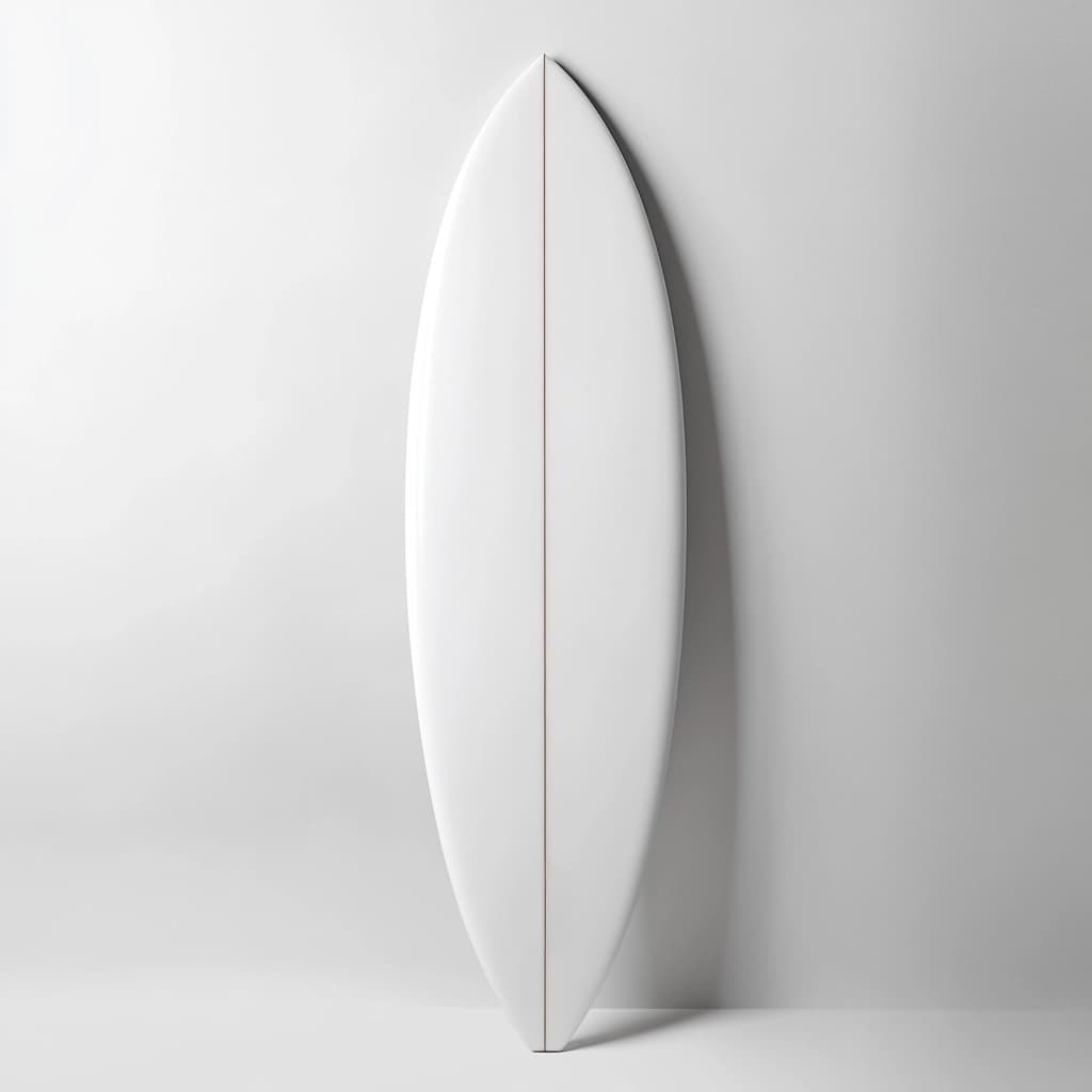 Tabla de surf de fibra de vidrio para olas pequeñas 6 pies versátil blanca