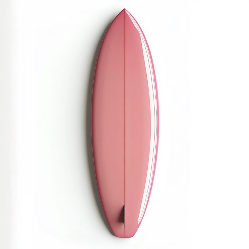 Tabla de surf fibra de vidrio rosa 6 pies para olas medianas