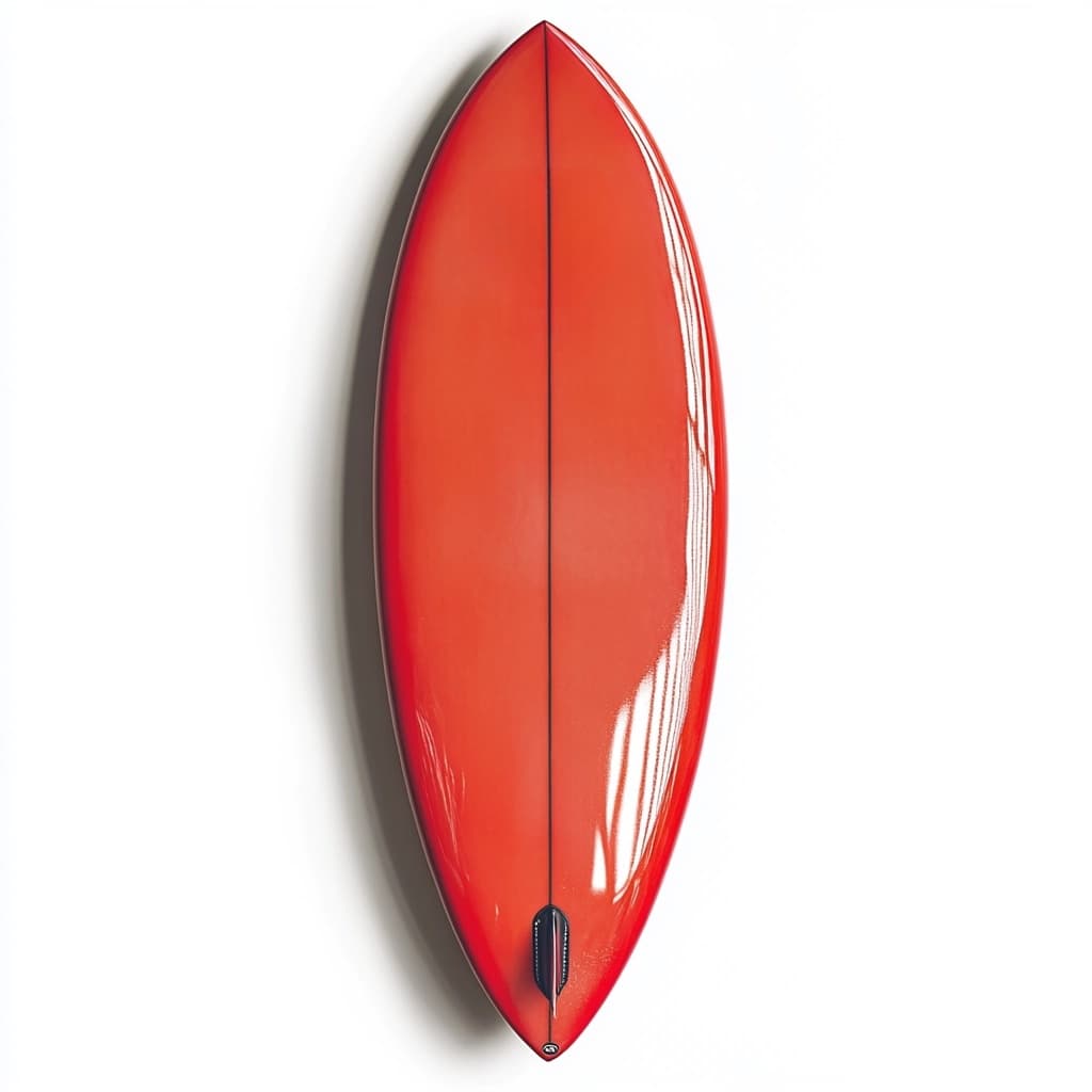 Tabla de surf profesional para olas grandes fibra de vidrio 6'0" rojo