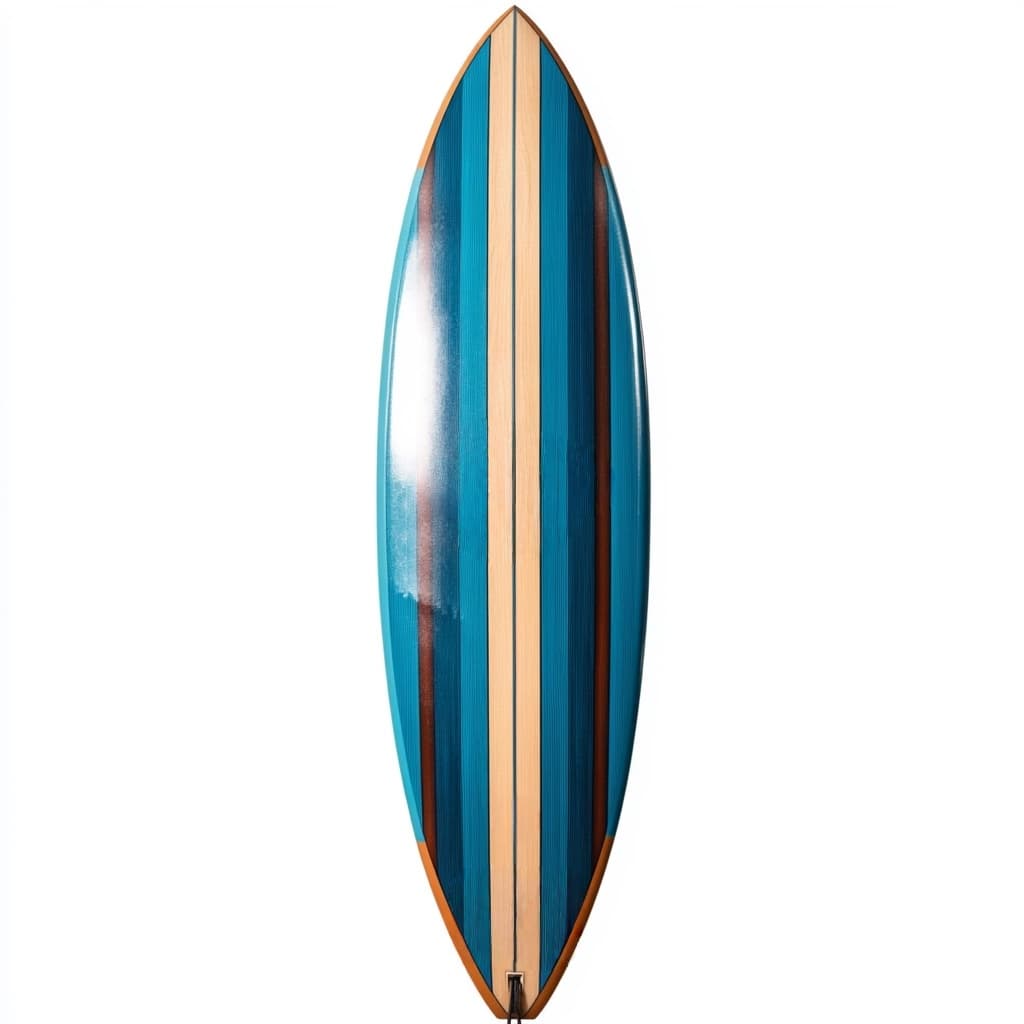 Tabla de surf profesional para olas de madera de 7 pies multicolor