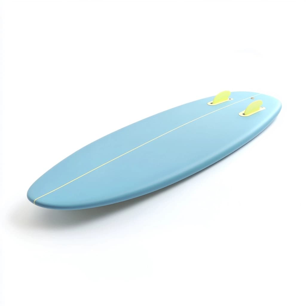 Tabla de surf 6ft ligera azul material compuesto playa