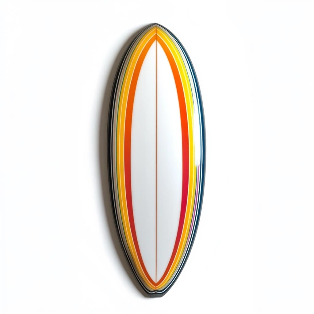 Tabla de Surf de Fibra de Vidrio Multicolor 6 Pies para Olas Grandes