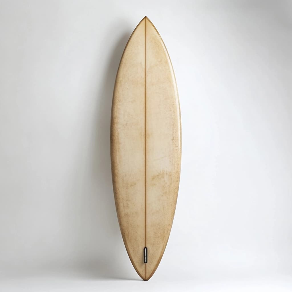 Tabla de surf fibra de vidrio diseño rendimiento 6 pies playa beige