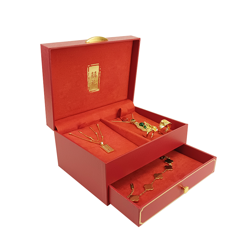 RED double layer storage box