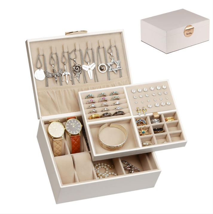 White double layer storage box