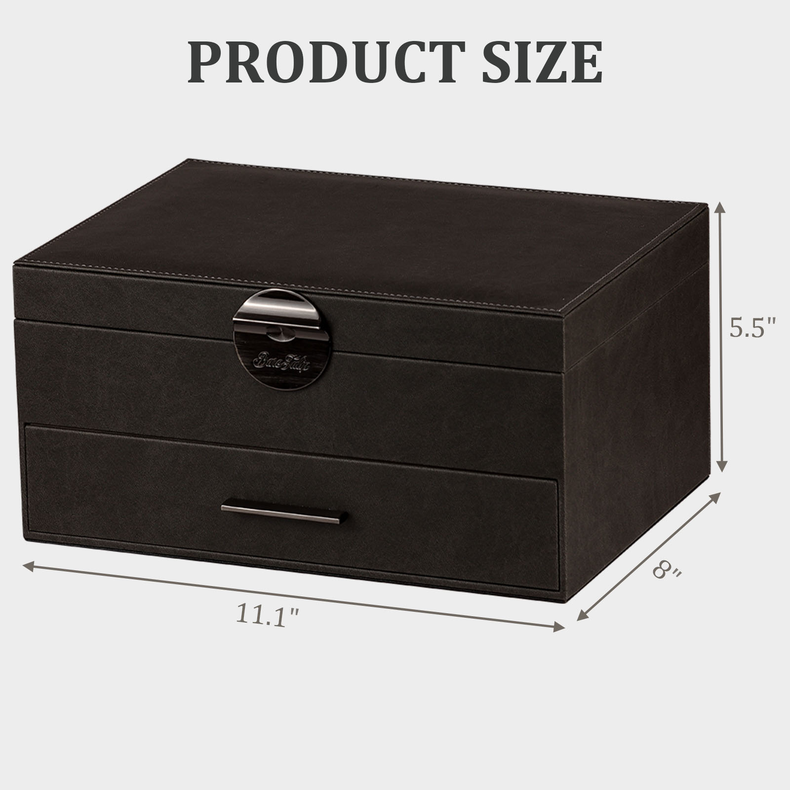  Black double layer storage box