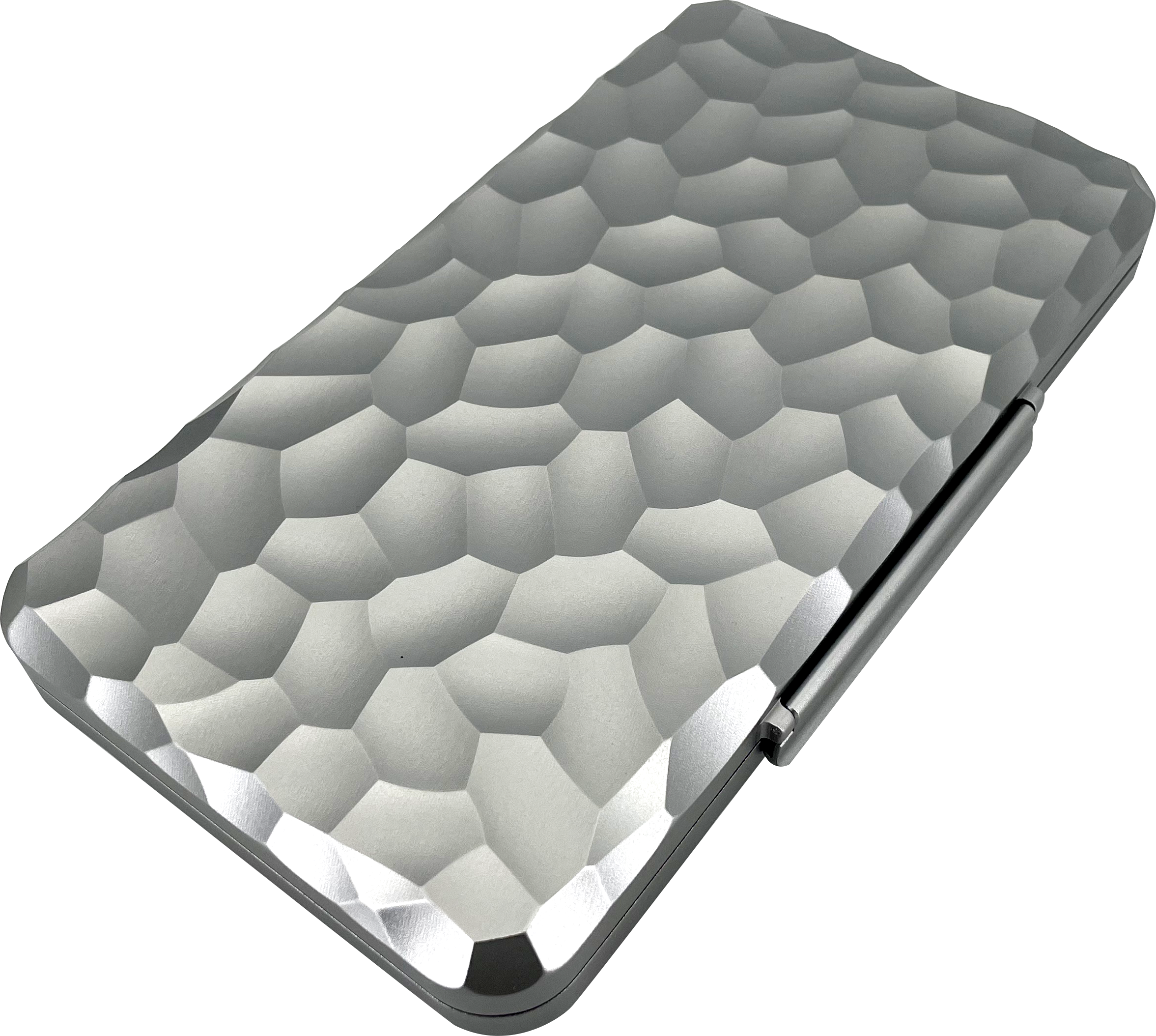 Silver rectangular cigar box