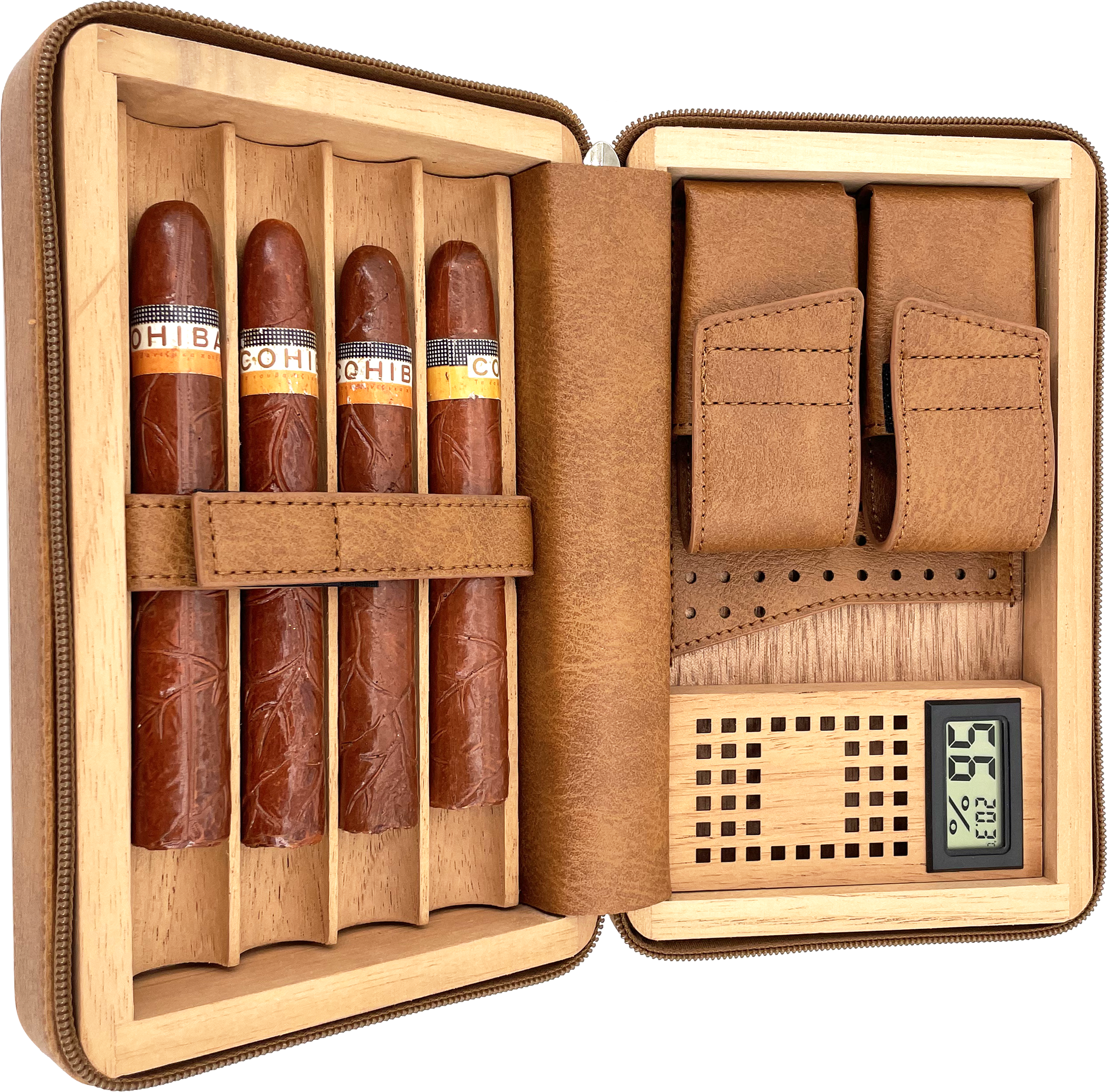 Brown rectangular cigar box