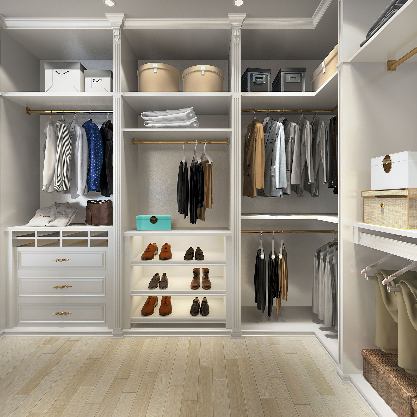 Green double layer storage box